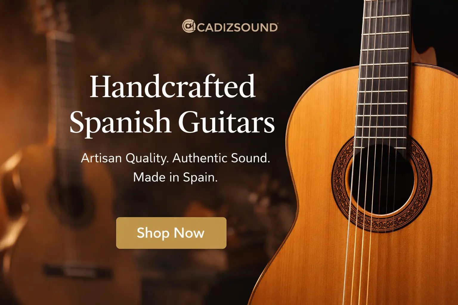 Handcrafted flamenco guitar by Cadizsound